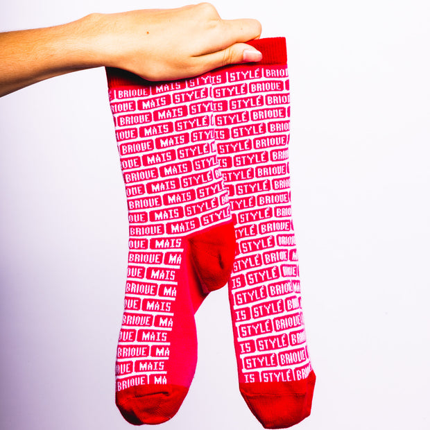 Chaussettes originales Toulouse La Brique | Les Touloussettes