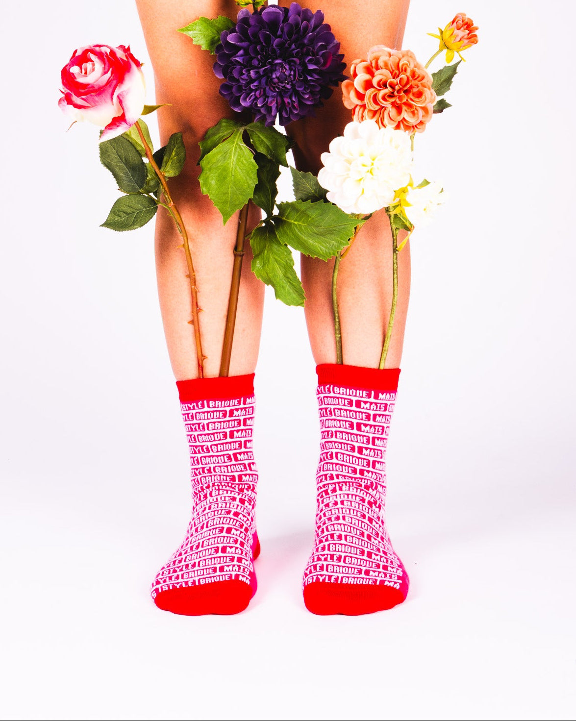 Chaussettes originales Toulouse La Brique | Les Touloussettes