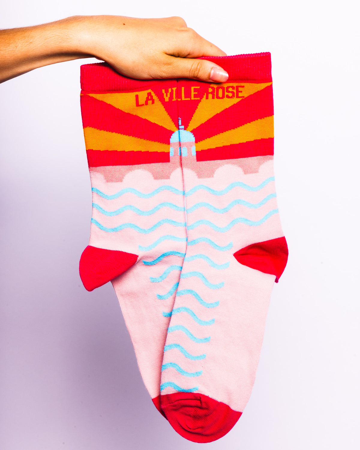 Chaussettes la ville rose