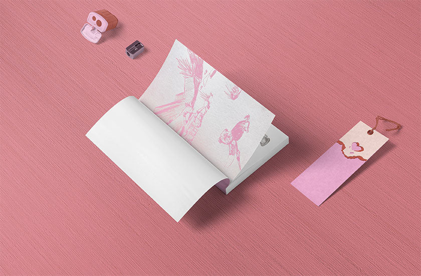 Carnet de randonnée illustré détail illustration