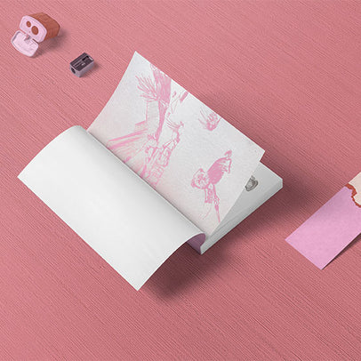 Carnet de randonnée illustré détail illustration