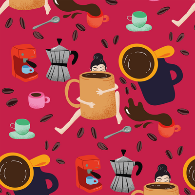 Illustration café editorial