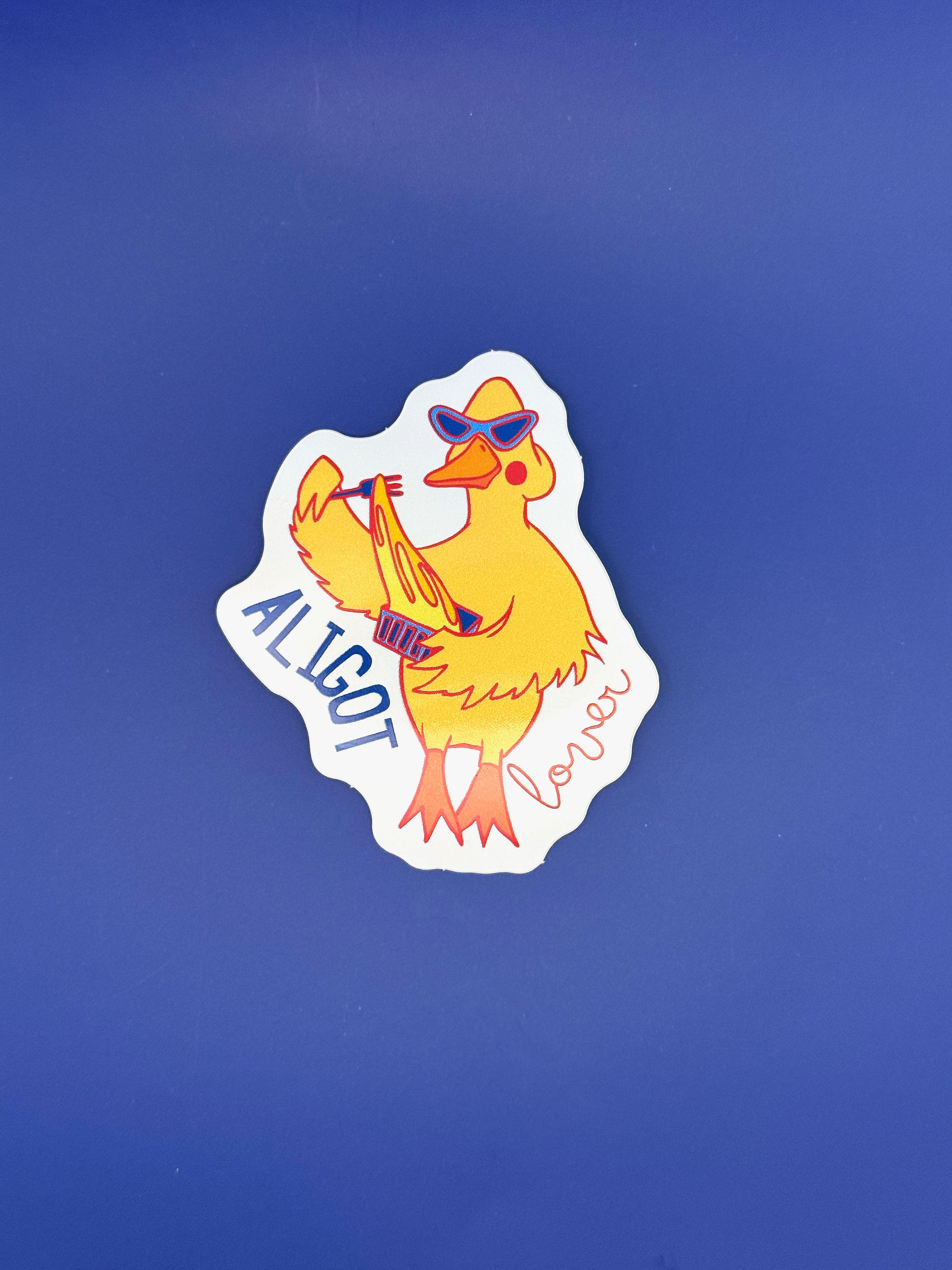 Sticker Aligot Lover canard illustré
