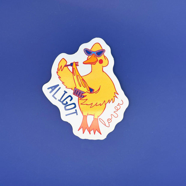Sticker Aligot Lover canard illustré