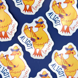 Sticker canard aligot humour Sud-Ouest
