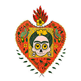 Sticker illustré inspiré Frida Kahlo
