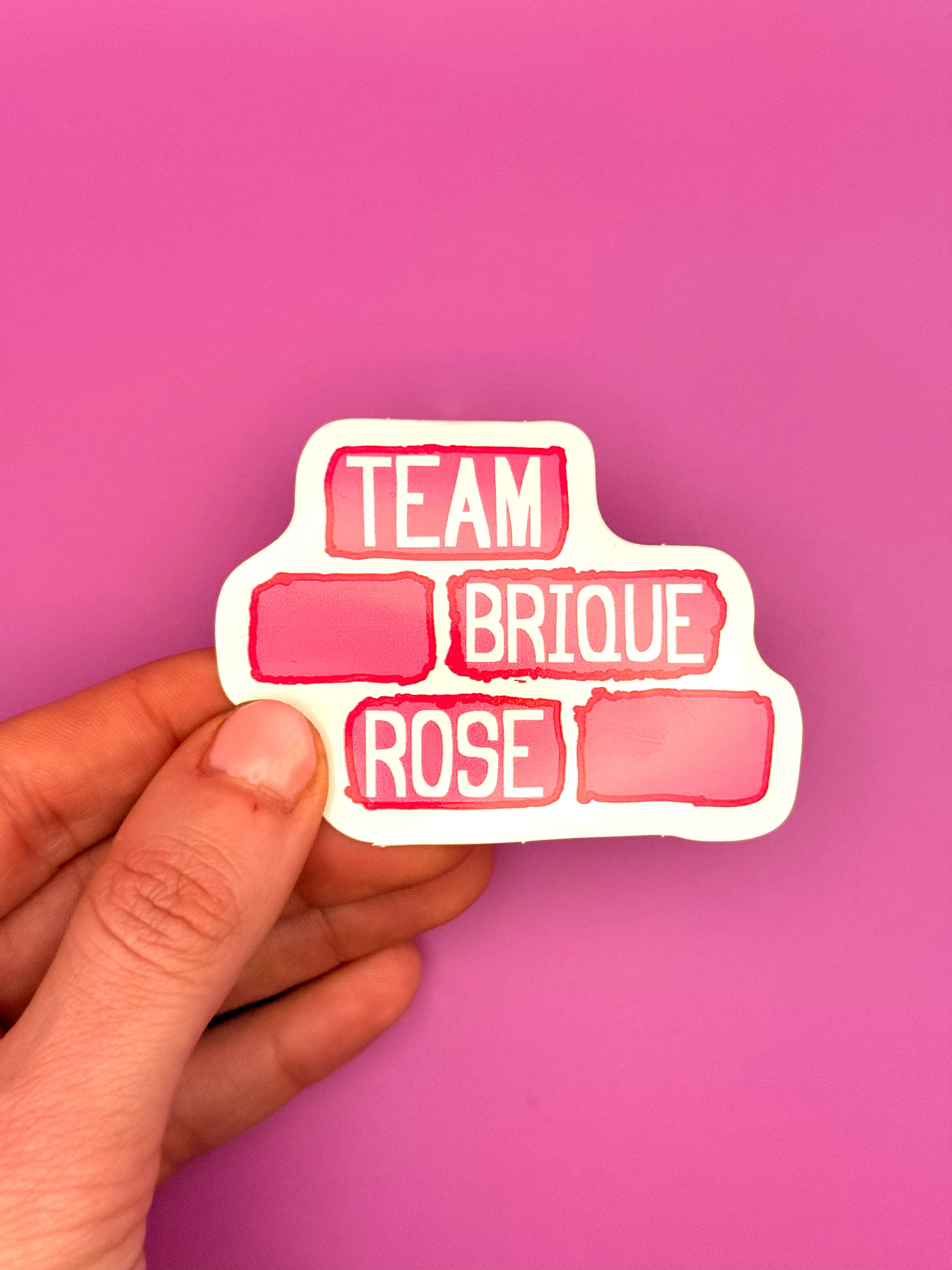 Sticker Team Brique Rose inspiré de la Ville Rose de Toulouse