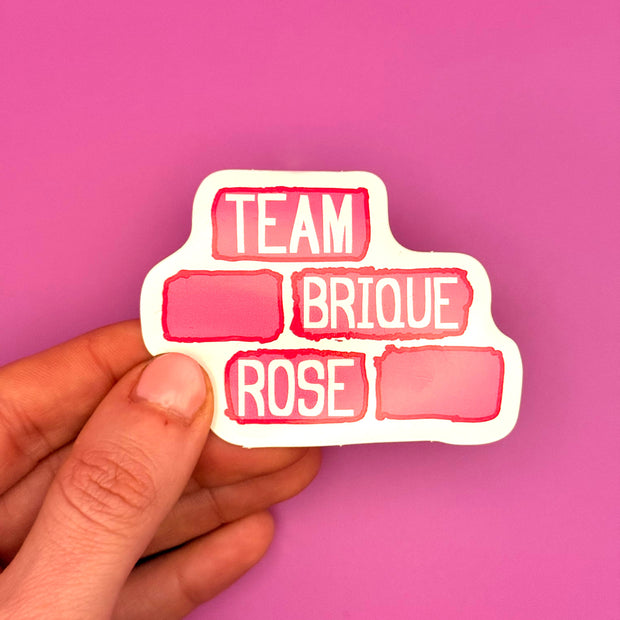 Sticker Team Brique Rose inspiré de la Ville Rose de Toulouse