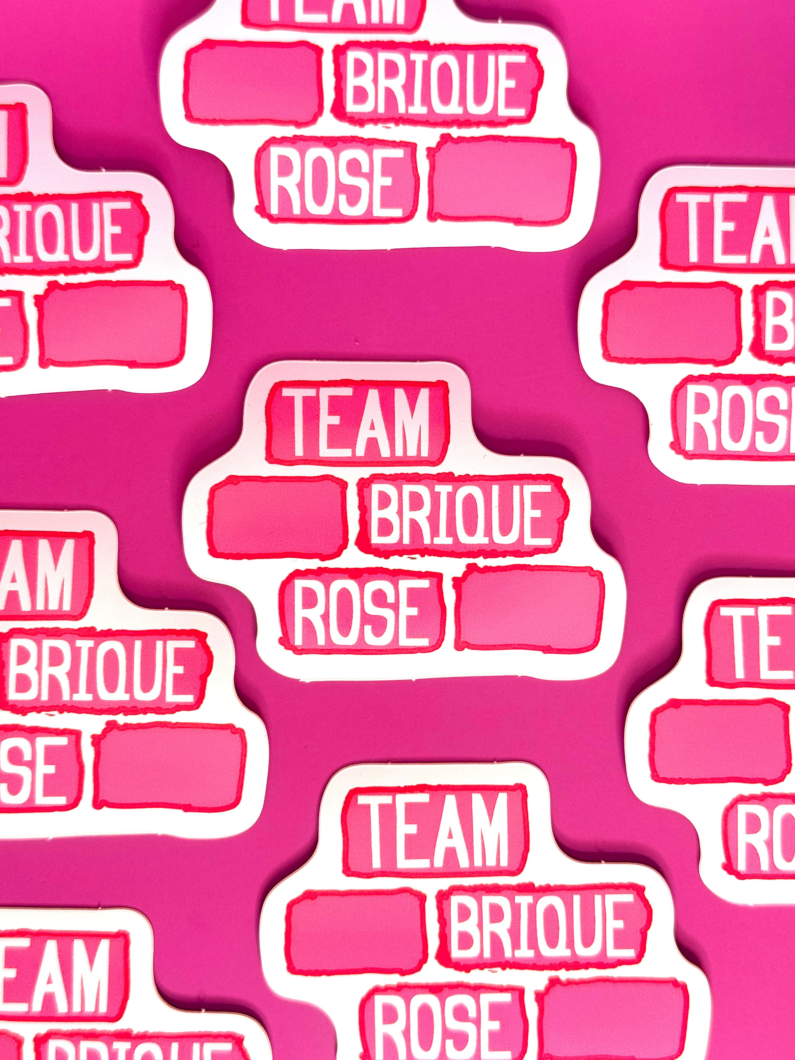 Sticker Team Brique Rose inspiré de la Ville Rose de Toulouse