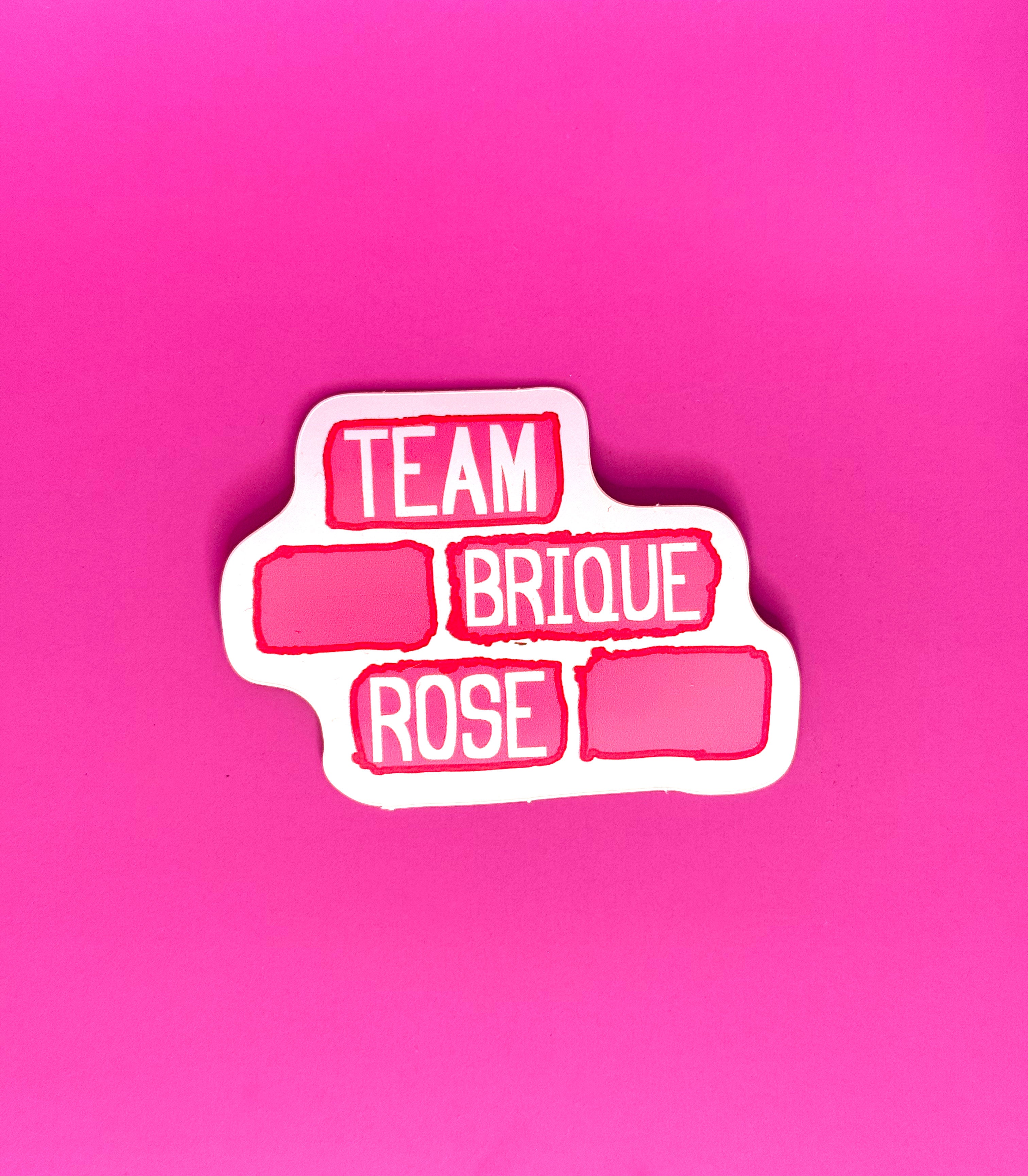 Sticker Team Brique Rose inspiré de la Ville Rose de Toulouse