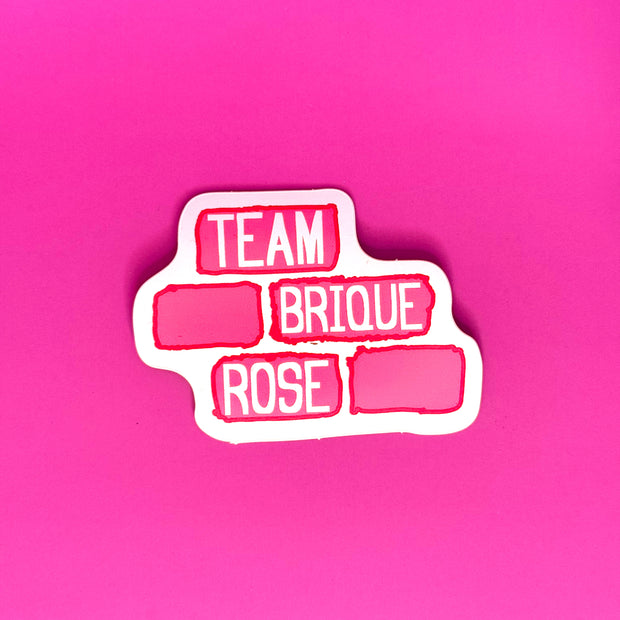 Sticker Team Brique Rose inspiré de la Ville Rose de Toulouse